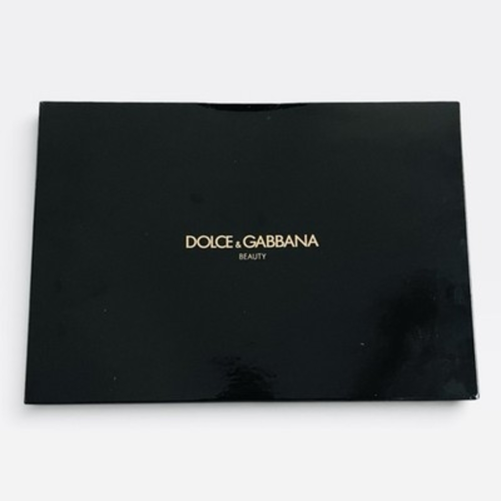 Dolce & Gabbana Beauty Glossy Black & Gold Gift Box 9.5x6.5x3" VG Empty Box